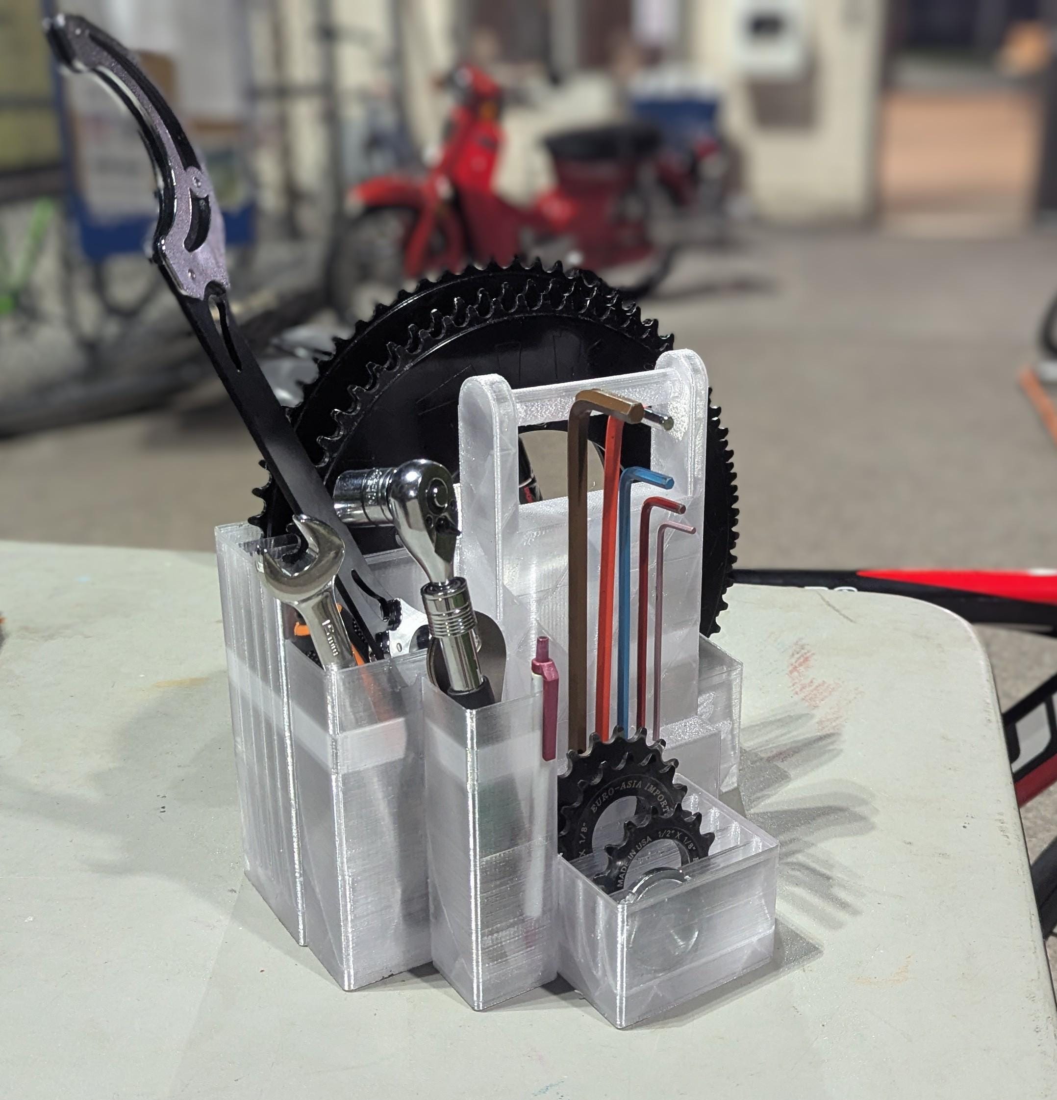 Track Cycling Tool Caddy: Gear & Cog Organizer, Holds up to 65T product image 3